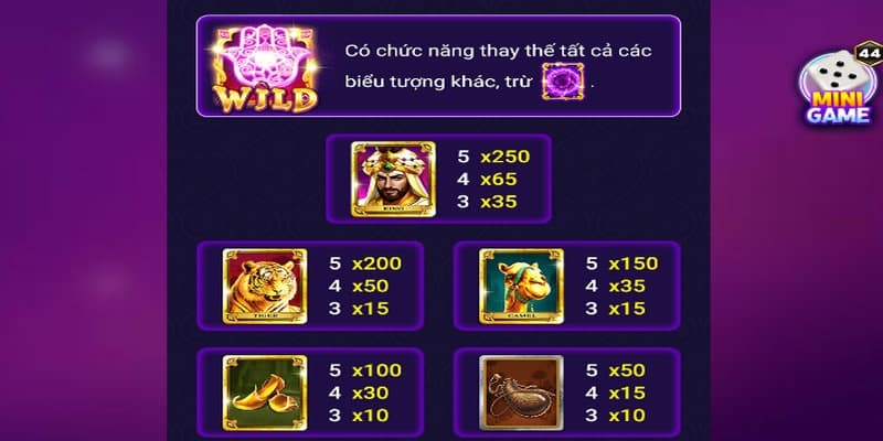 nổ hũ Bảo Vật Ba Tư Các tính năng nổi bật trong nổ hũ Bảo Vật Ba Tư